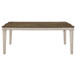 Ronnie - Starburst Dining Table - Nutmeg And Rustic Cream