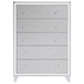 Larue - 5-Drawer Chest - Silver