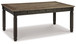 Tyler Creek - Rectangular Dining Room Table - Black / Gray