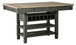 Tyler - Black / Gray - Rectangular Dining Room Counter Table