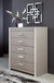 Surancha - Gray - Five Drawer Wide Chest