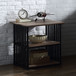 Zudora - Nightstand - Antique Oak & Black