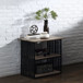 Zudora - Nightstand - Antique Oak & Black