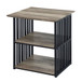 Zudora - Nightstand - Antique Oak & Black