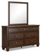 Danabrin - Brown - Dresser And Mirror