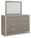 Surancha - Gray - Dresser And Mirror