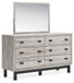 Vessalli - Gray - Dresser And Mirror