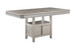 Klina - Counter Height Table (1 X 12 Leaf) - Silver