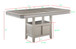 Klina - Counter Height Table (1 X 12 Leaf) - Silver