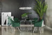 Veena - Round Glass Top Metal Dining Table - Chrome