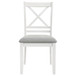 Hollis-Cross Back Wood Dining Side Chair (Set of 2) - White