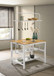 Hollis - Kitchen Island Counter Height - Brown And White