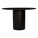 Povera - Acacia Wood Round Dining Table - Black