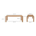 Post - Small Dining Table - Oak Natural