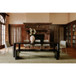 Post - Large Oak Dining Bench - Black