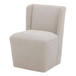 Cormac - Performance Fabric Rolling Dining Chair - Helio Oyster