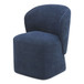 Larson - Performance Fabric Rolling Dining Chair - Helio Midnight