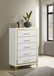 Lucia - 5-Drawer Bedroom Chest - White