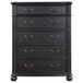 Celina - 5-Drawer Bedroom Chest - Black