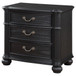 Celina - 3-Drawer Nightstand - Black