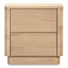 Round Off - Tall Nightstand - Light Brown / Oak