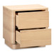Round Off - Tall Nightstand - Light Brown / Oak