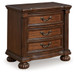 Lavinton - Brown - Three Drawer Night Stand