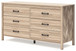 Battelle - Tan - Six Drawer Dresser