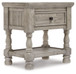 Harrastone - Gray - One Drawer Night Stand