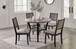 Corloda - Black / Gray - Round Drm Table Set (Set of 5)