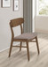 Dortch - Dining Side Chair (Set of 2) - Walnut And Brown