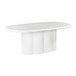 Elika - Faux Plaster Oval Dining Table