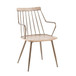 Preston - Farmhouse Chair - Antique Copper Metal And White Washed Wood