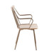 Preston - Farmhouse Chair - Antique Copper Metal And White Washed Wood