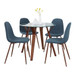 Folia - Round Pebble 5 Piece Dining Set