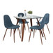 Folia - Square Pebble 5 Piece Dining Set