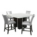 Camila - Square Counter Dining Set - White Top