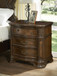 Royale - Nightstand With USB And Power Outlet - Dark Brown