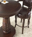 Antoinette - PU Swivel Bar Chair (Set of 2) - Dark Brown