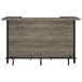 Bellemore - Bar Unit With Footrest - Gray Driftwood And Black