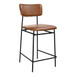 Sailor - Leather Counter Stool - Dark Brown