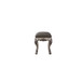 Dresden - Vanity Stool - Vintage Bone White & Synthetic Leather