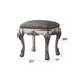 Dresden - Vanity Stool - Vintage Bone White & Synthetic Leather