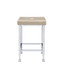 Raine - Stool (Set of 2) - Beige Velvet & Chrome Finish