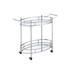 Jinx - Serving Cart - Clear Glass & Chrome