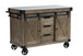 Alforvott - Kitchen Island - Marble Top & Weathered Gray