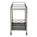 Matiesen - Serving Cart - Clear Glass & Antique Gold