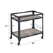 Jorgensen - Serving Cart - Rustic Oak & Charcoal