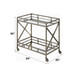Kristensen - Serving Cart - Mirrored & Antique Gold