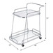 Aegis - Serving Cart - Clear Glass & Chrome